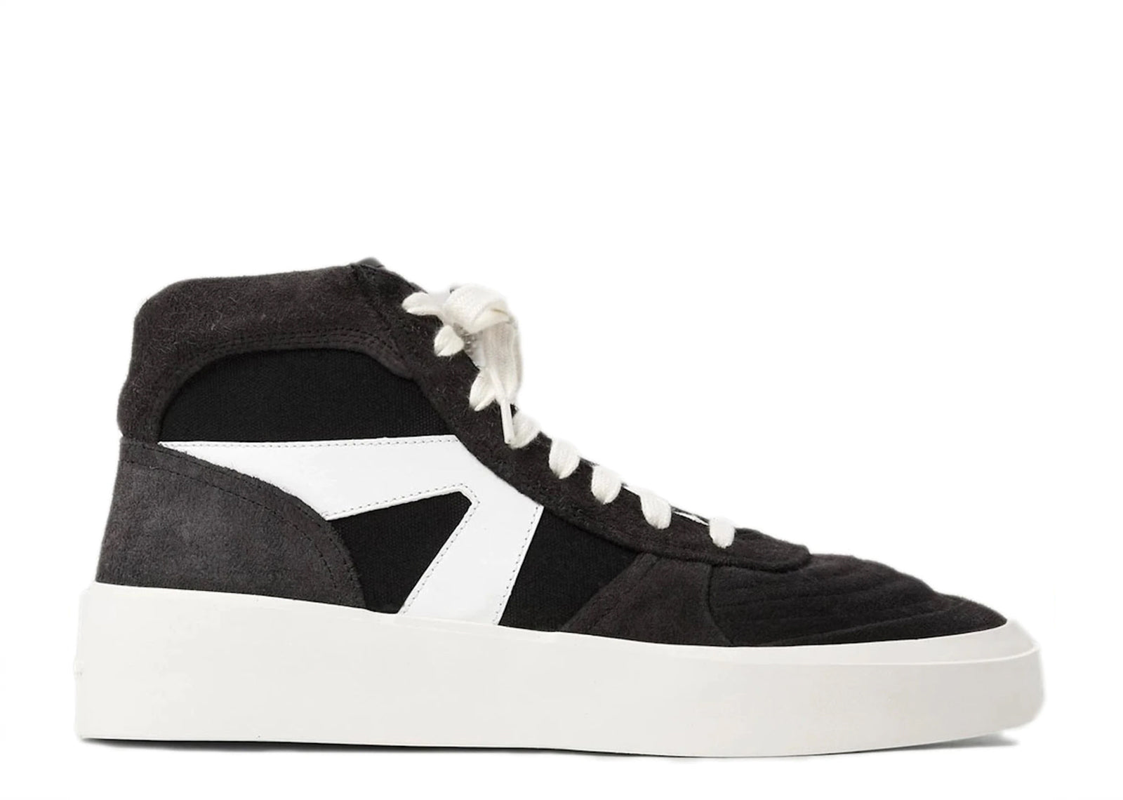 Fear of God Strapless Skate Mid Black White SneakersClinic