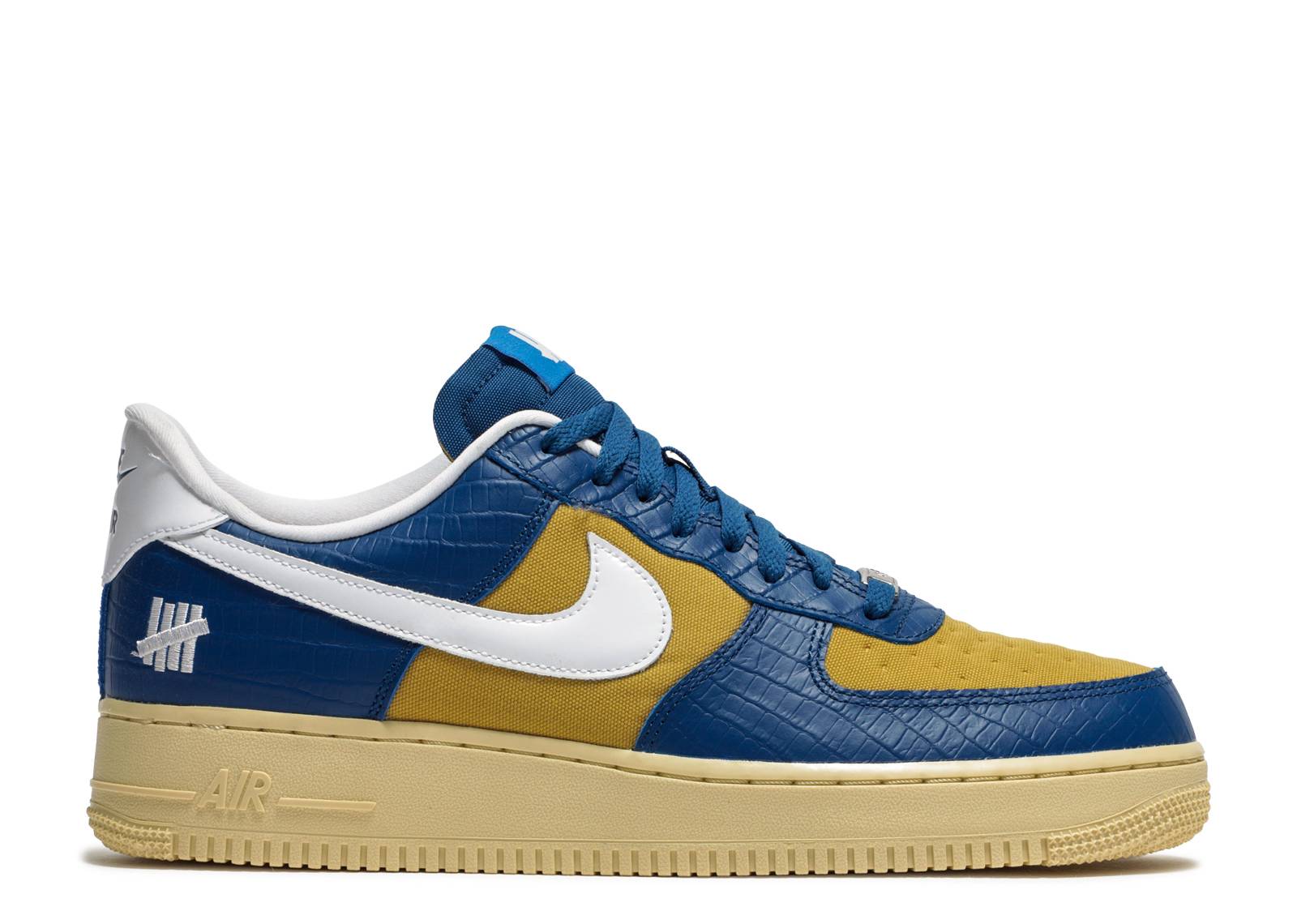 Undefeated X Nike Air Force 1 Low 5 On It Blue Yellow SneakersClinic undefeated-x-nike-air-force-1-low-5-on-it-blue-yellow-sneakersclinic