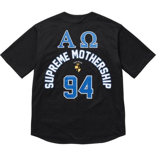 Supreme Alpha Omega Baseball Jersey "Black"