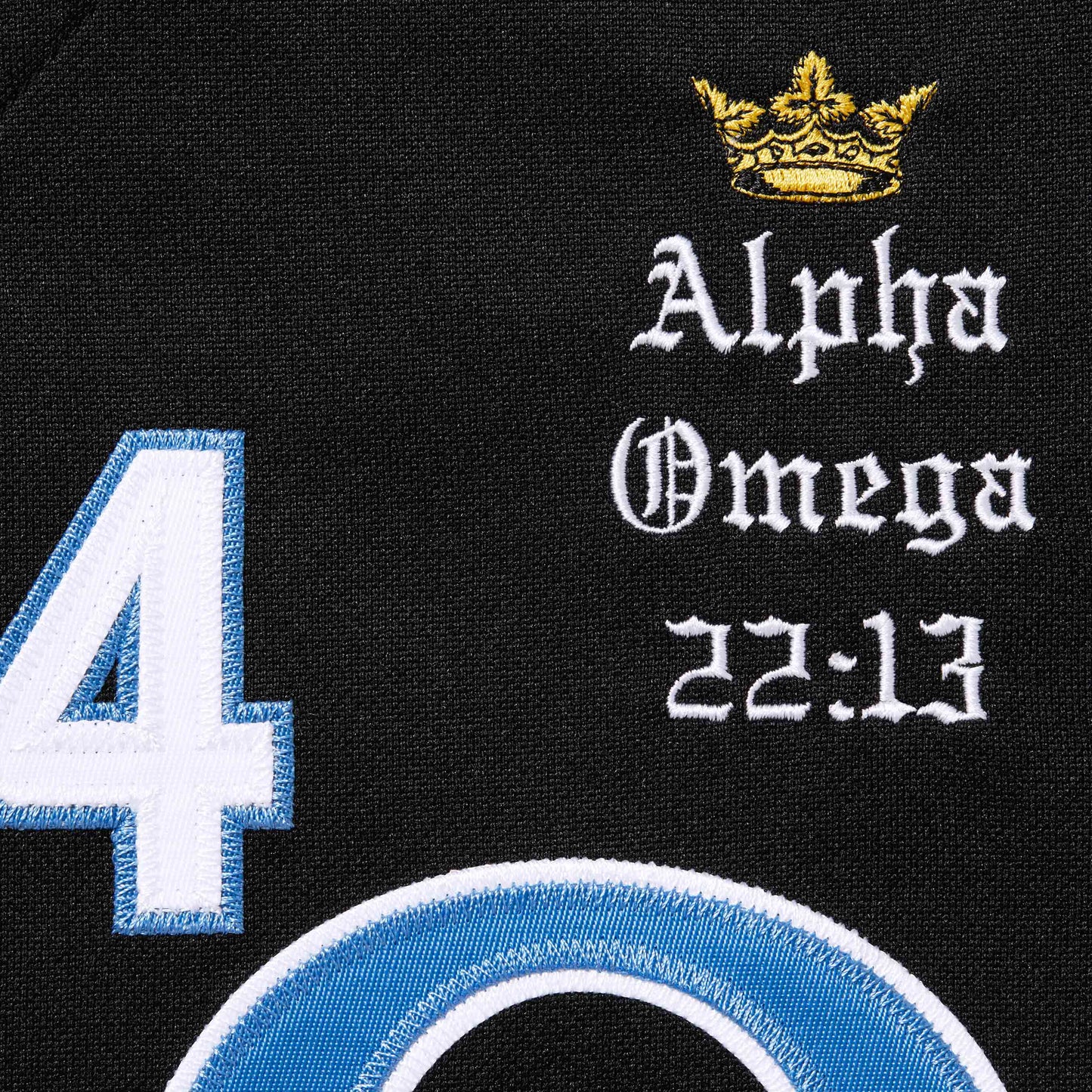 Supreme Alpha Omega Baseball Jersey "Black"