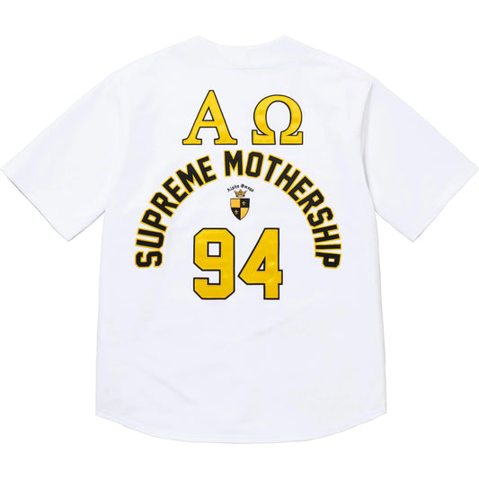 Supreme Alpha Omega Baseball Jersey "White"