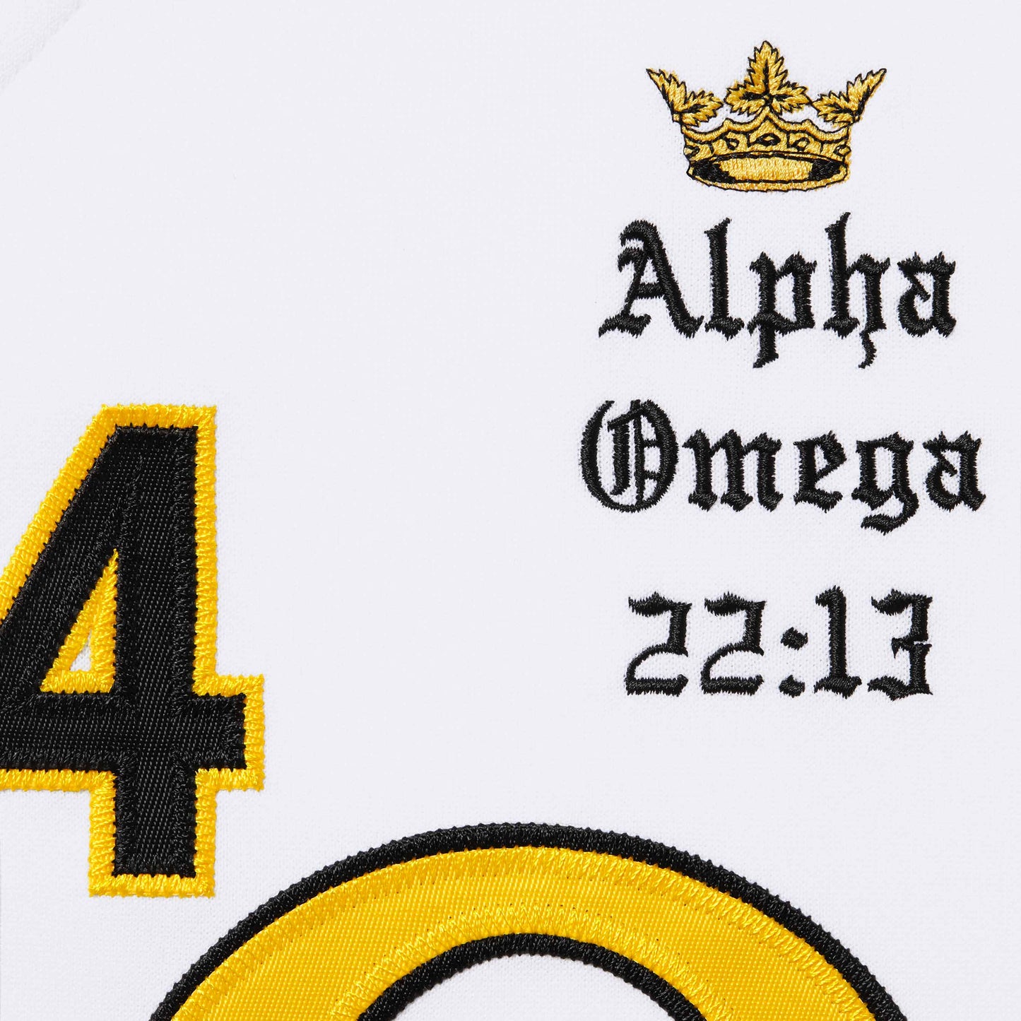 Supreme Alpha Omega Baseball Jersey "White"