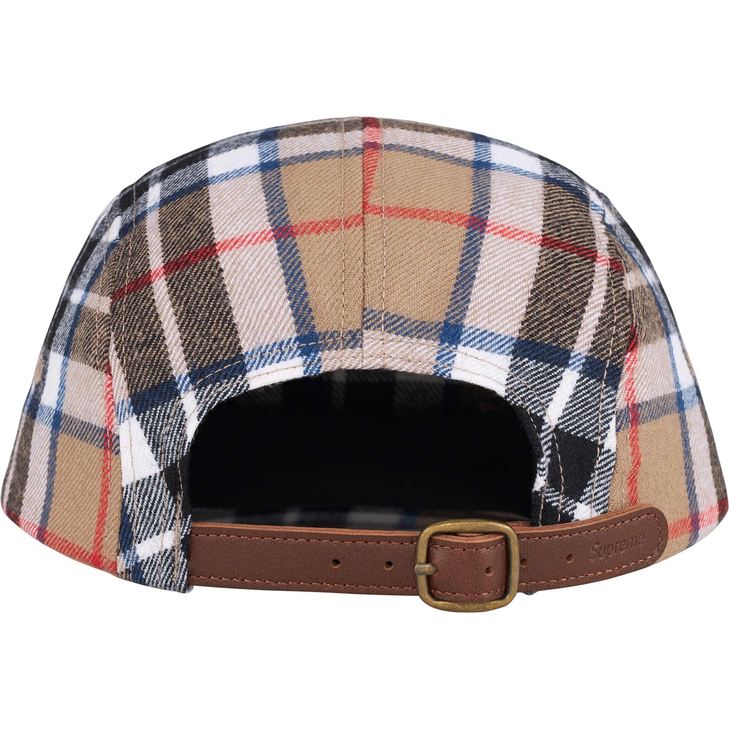 Supreme Lochcarron Camp Cap "Tan Plaid"