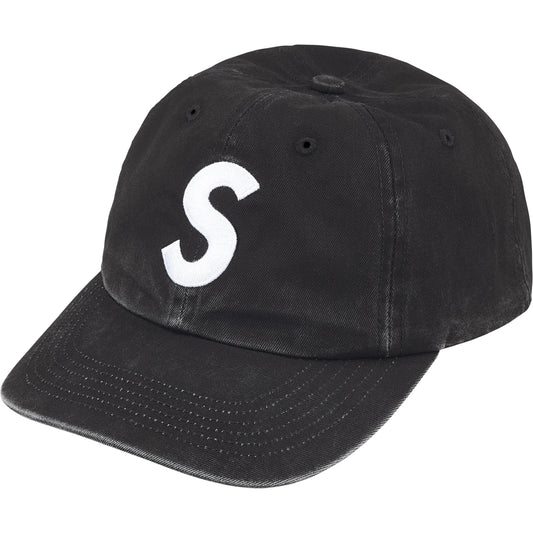Supreme Pigment Coated 2-Tone S Logo 6-Panel "Black"