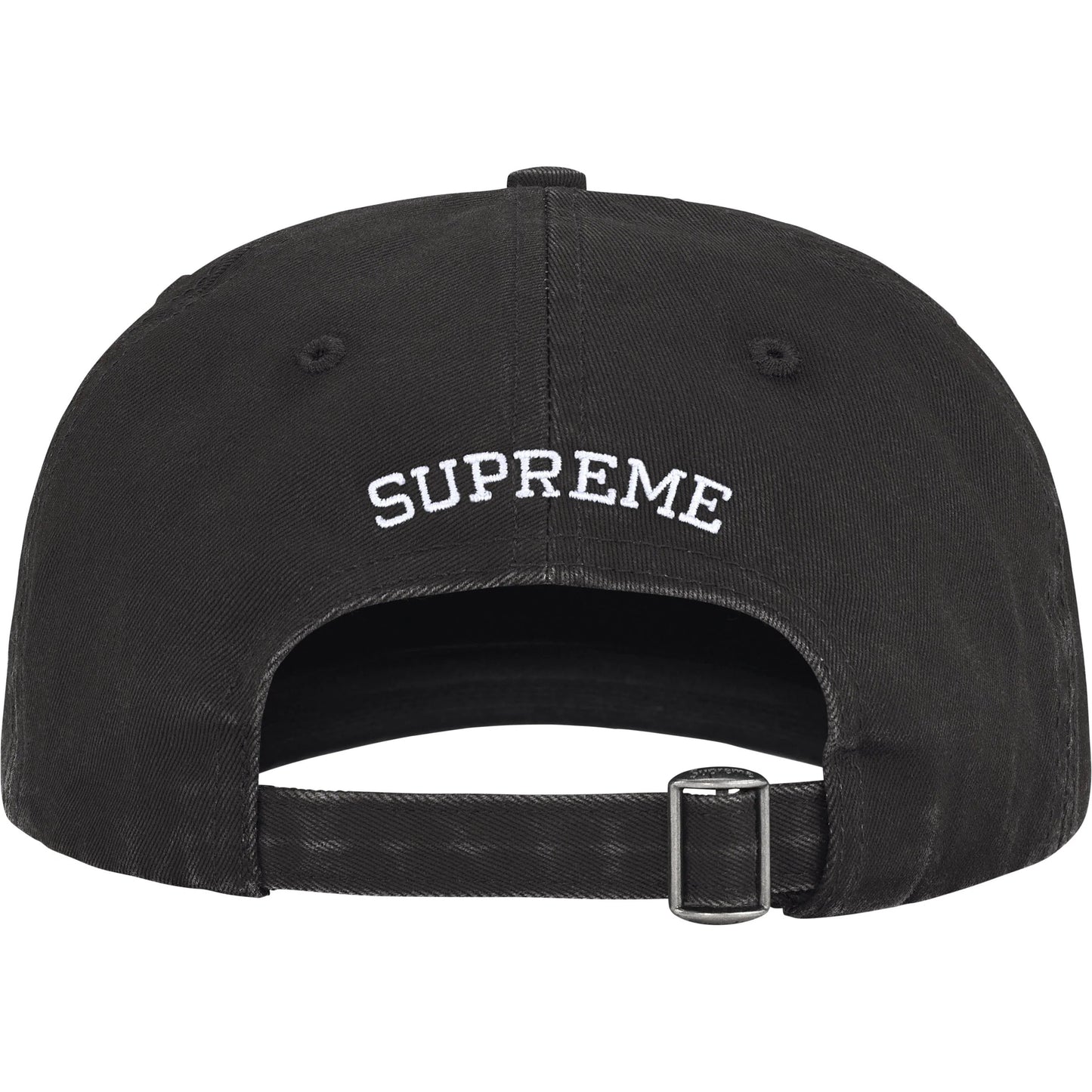 Supreme Pigment Coated 2-Tone S Logo 6-Panel "Black"
