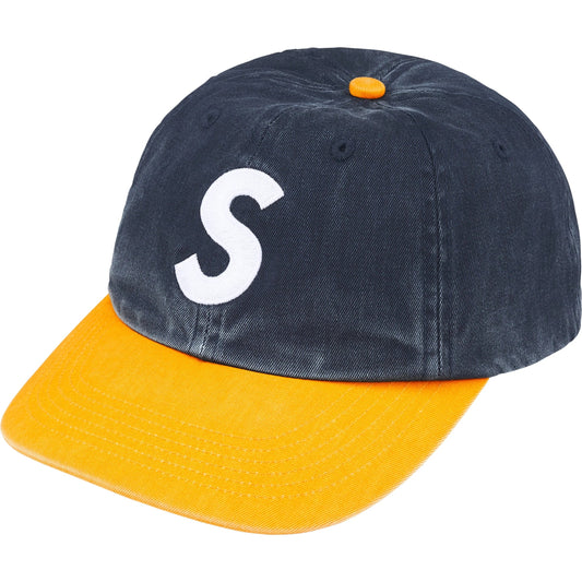 Supreme Pigment Coated 2-Tone S Logo 6-Panel "Navy"