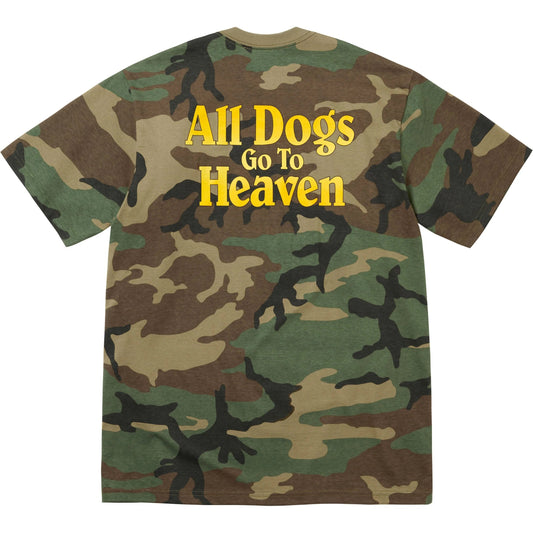 Supreme All Dogs Go To Heaven Tee "Woodland Camo"