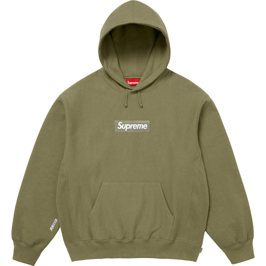 Supreme Box Logo Hooded Sweatshirt "Light Olive"