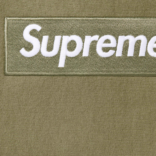 Supreme Box Logo Hooded Sweatshirt "Light Olive"