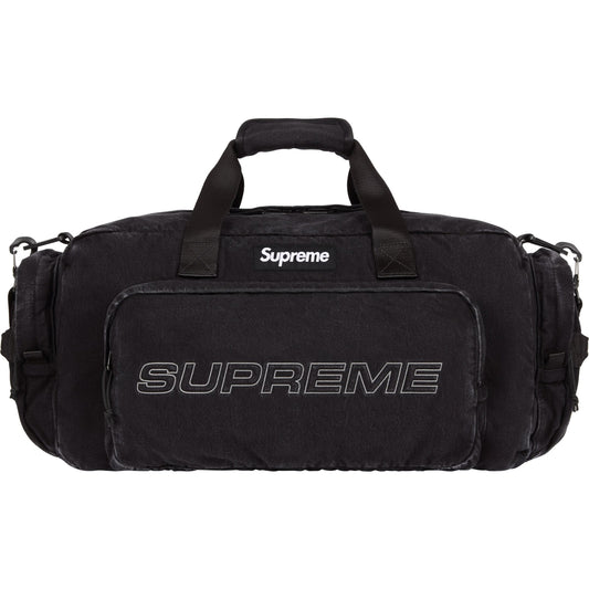 Supreme Denim Duffle Bag "Black"