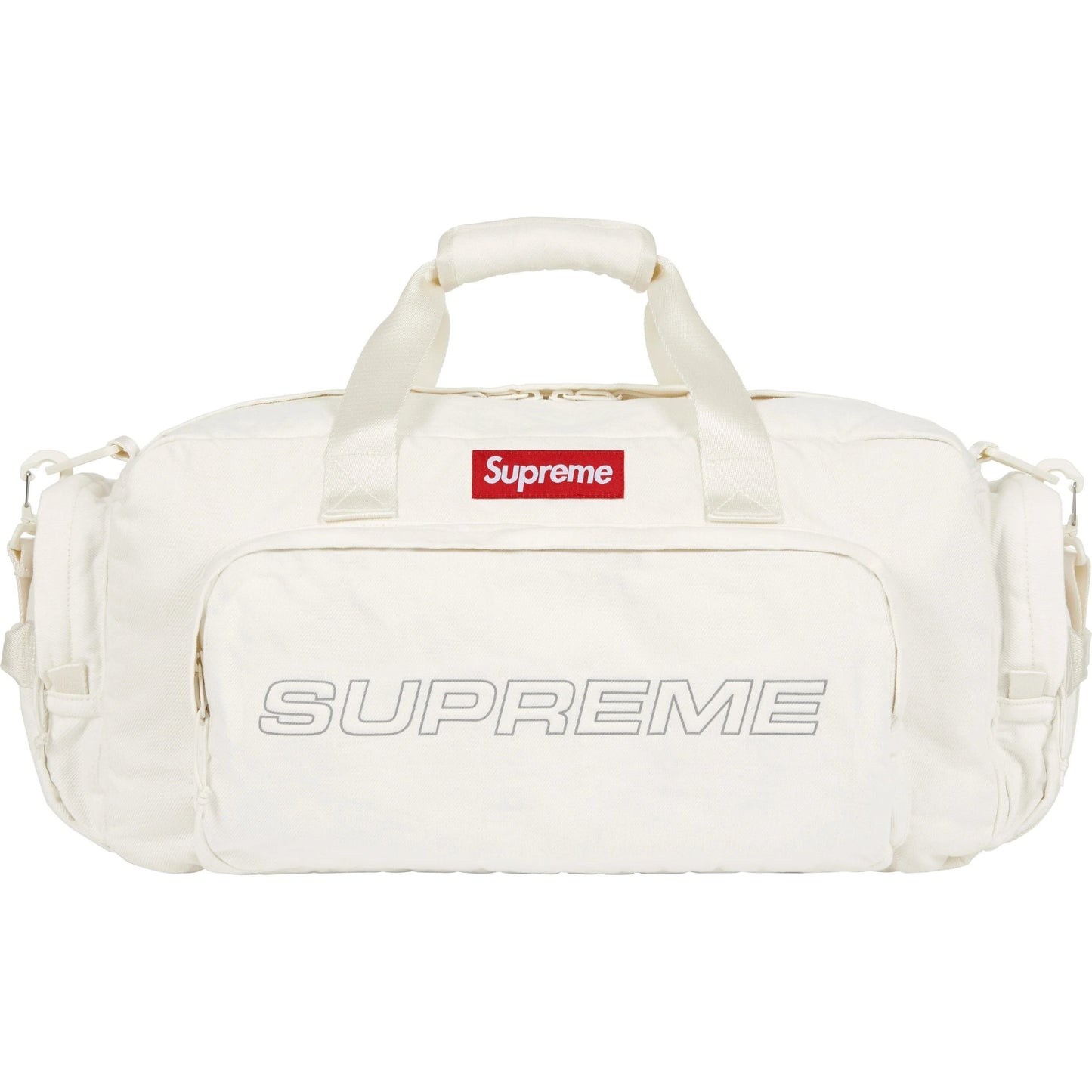 Supreme Denim Duffle Bag "White"