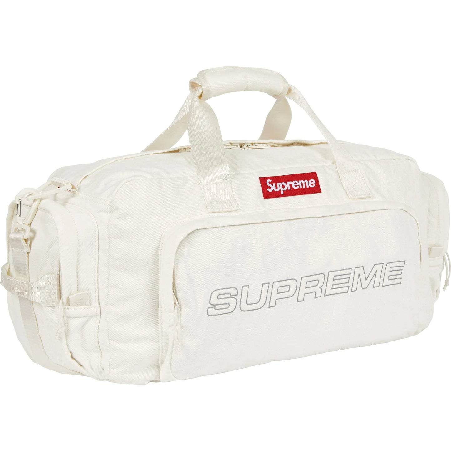Supreme Denim Duffle Bag "White"