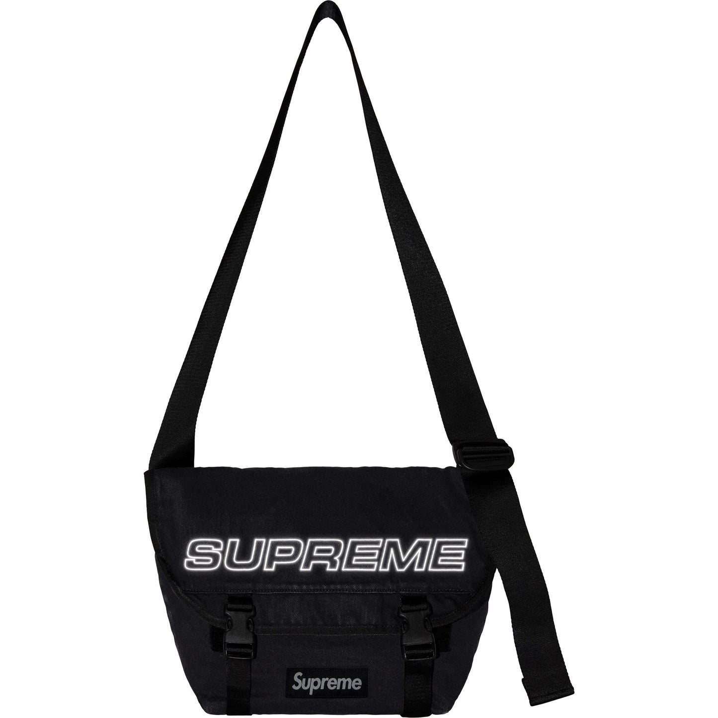 Supreme Denim Messenger Bag "Black"