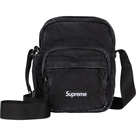 Supreme Denim Shoulder Bag "Black"