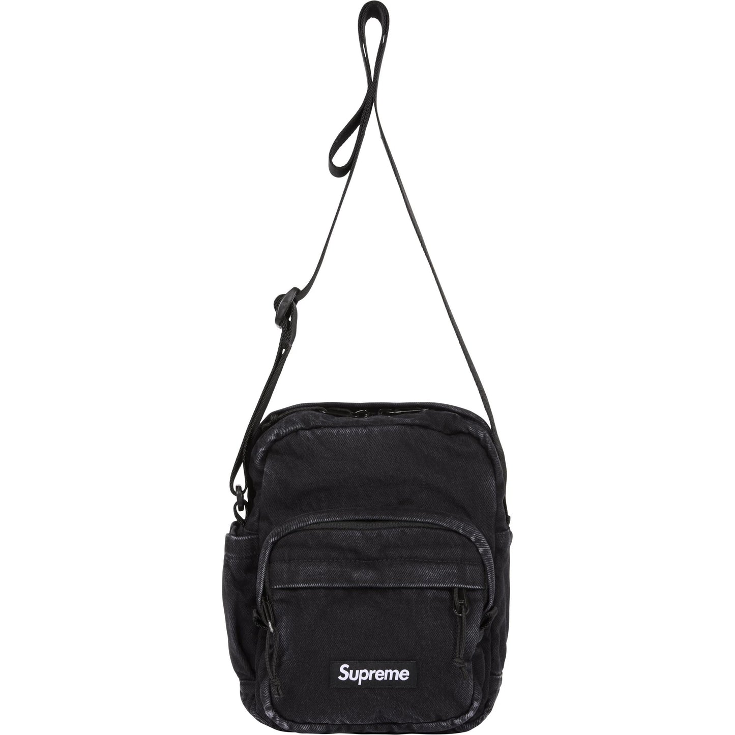 Supreme Denim Shoulder Bag "Black"