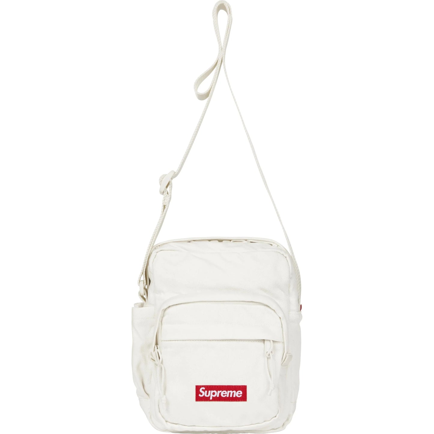 Supreme Denim Shoulder Bag "White"