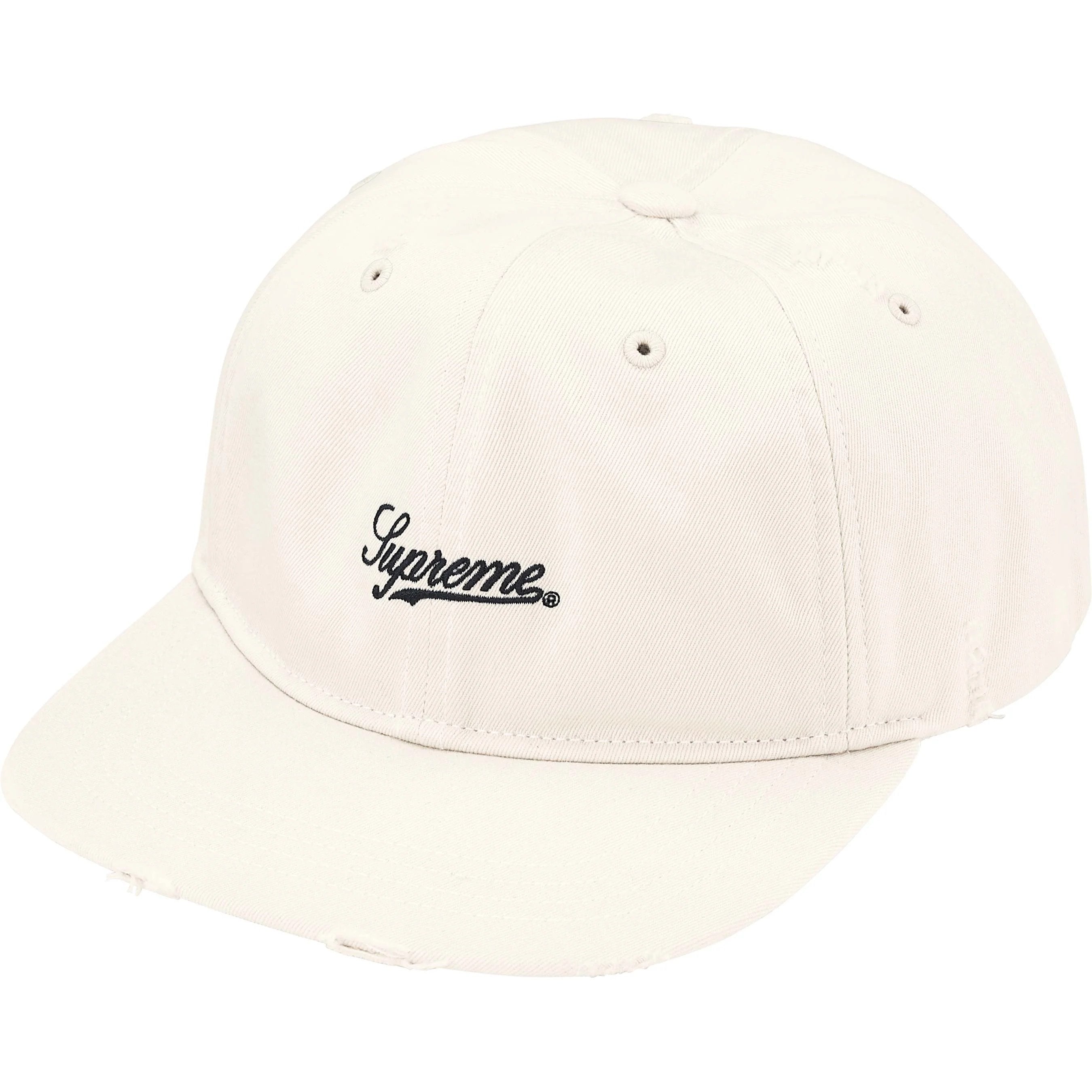 帽子 Supreme Distressed Script 6-Panel Black Buy Supreme Distressed Script 6-Panel 'Black' - FW25H9 BLACK
