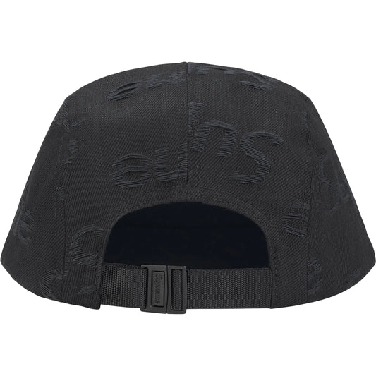 Supreme Jacquard Logos Denim Camp Cap "Black"