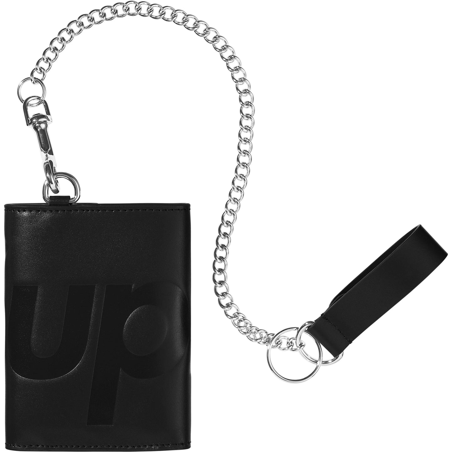 Supreme Leather Chain Wallet "Black"