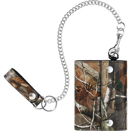 Supreme Leather Chain Wallet "Realtree AP Camo"