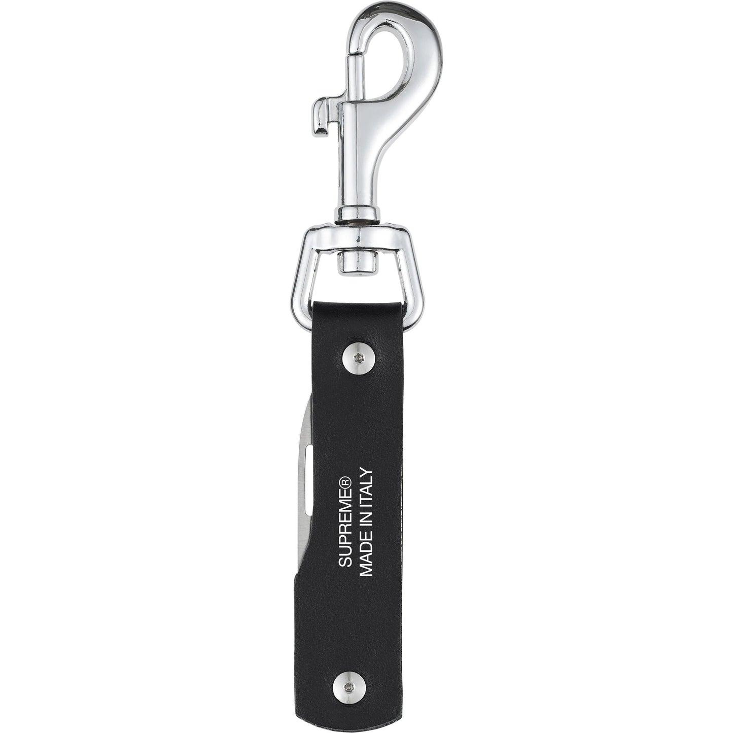 Supreme Leather Clip Knife "Black"