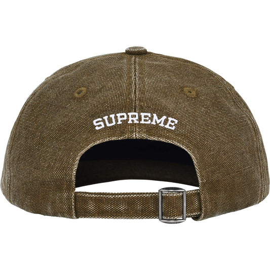 Supreme Pigment Coated Canvas S Logo 6-Panel "Olive"