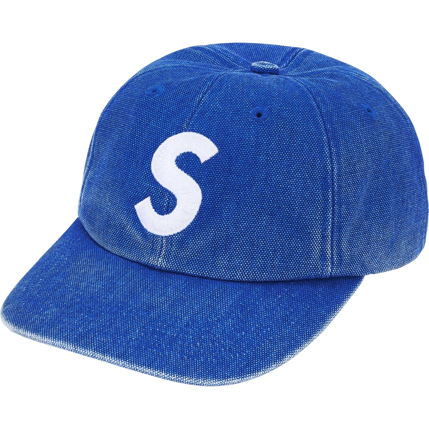 Supreme Pigment Coated Canvas S Logo 6-Panel "Royal"