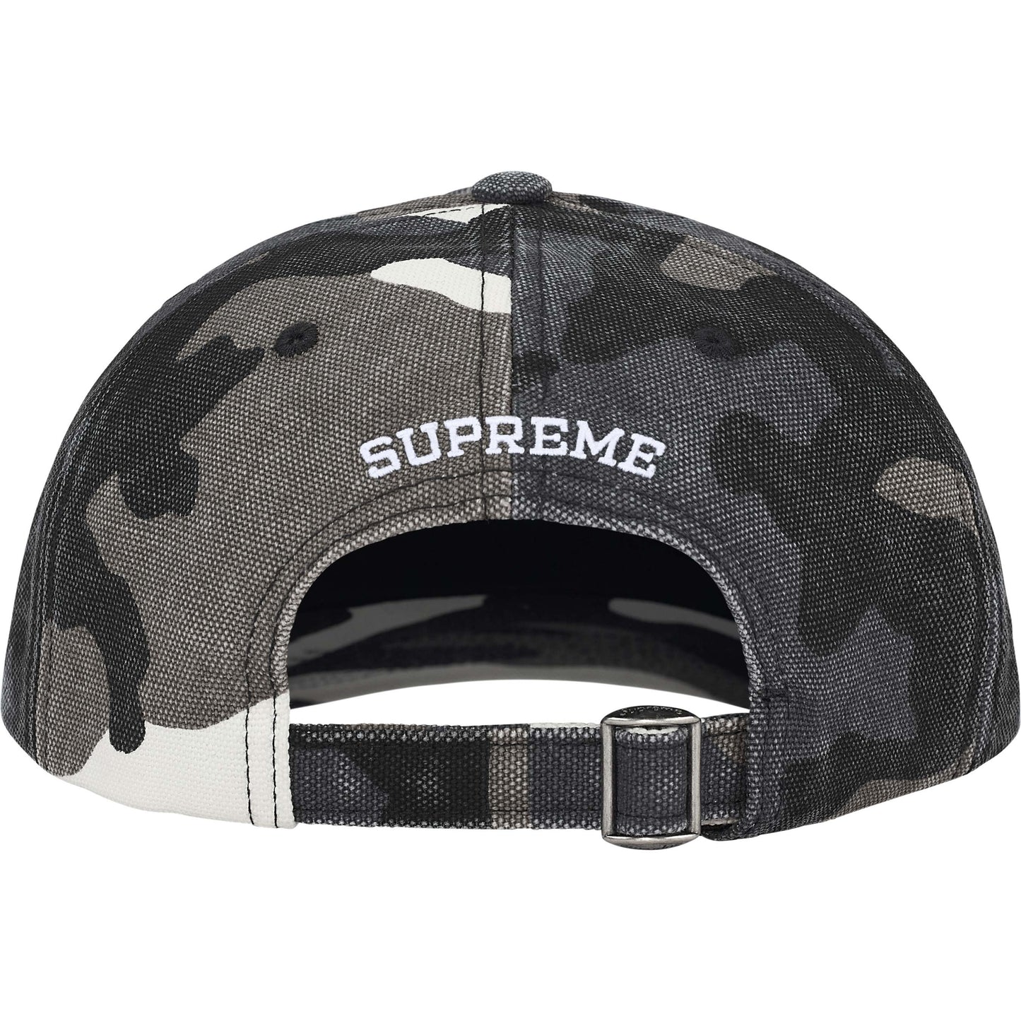 Supreme Pigment Coated Canvas S Logo 6-Panel "Snow Camo"