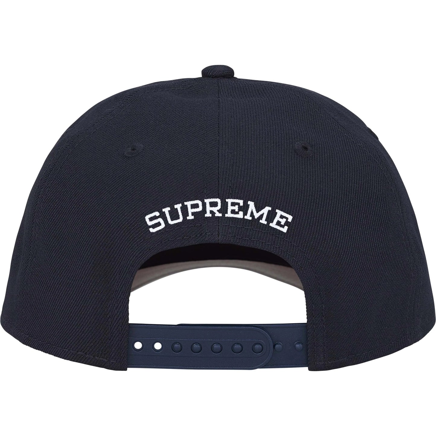 Supreme Sharp Spellout Adjustable New Era "Navy"