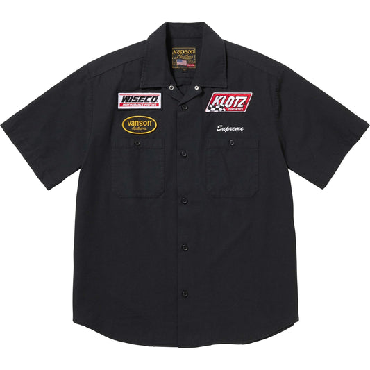 Supreme Vanson Leathers S/S Work Shirt "Black"