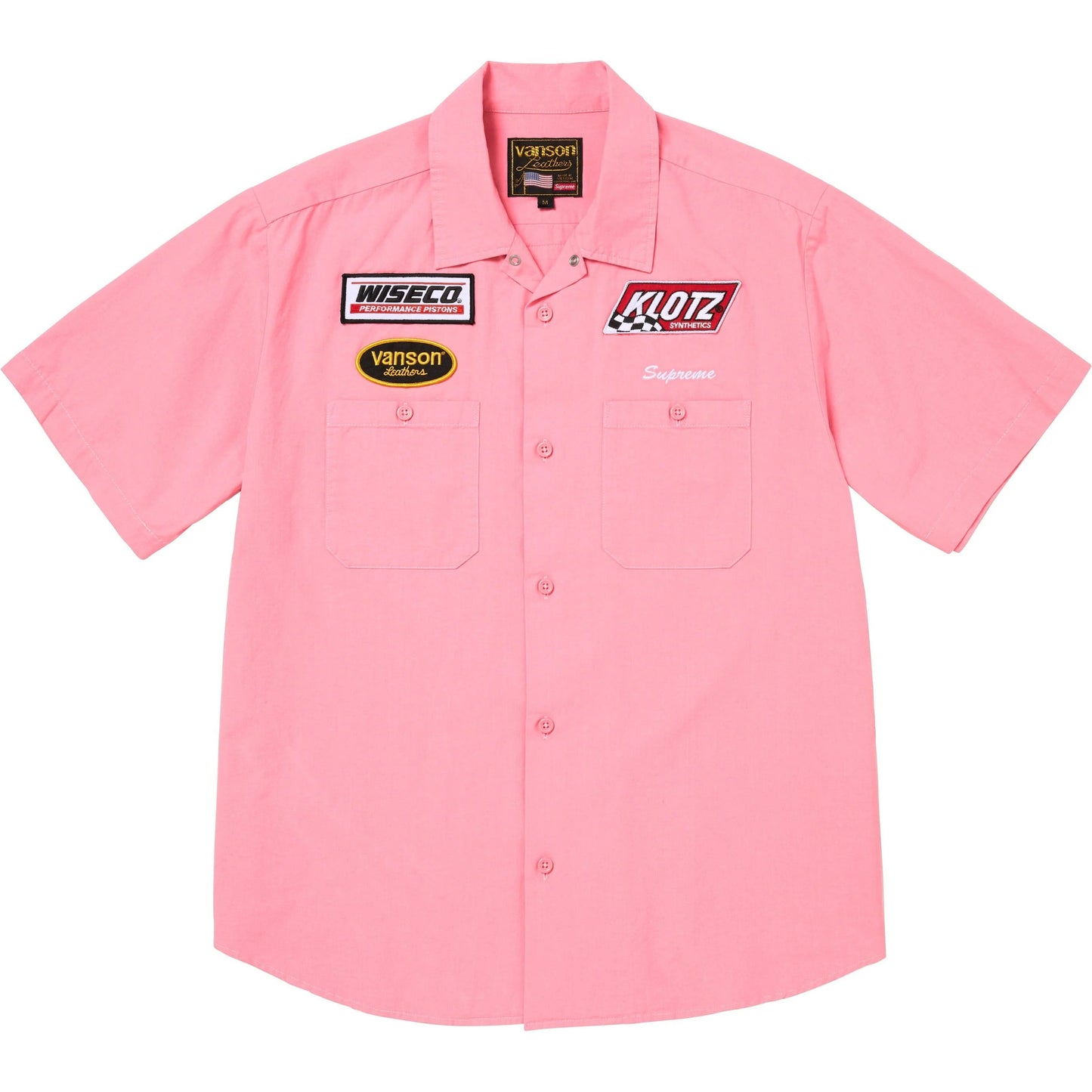 Supreme Vanson Leathers S/S Work Shirt "Pink"