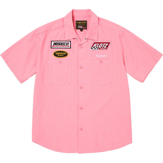 Supreme Vanson Leathers S/S Work Shirt "Pink"