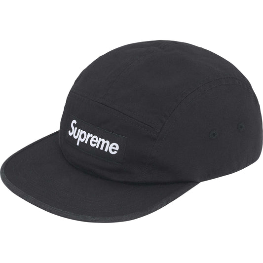 Supreme Washed Chino Twill Camp Cap "Black"