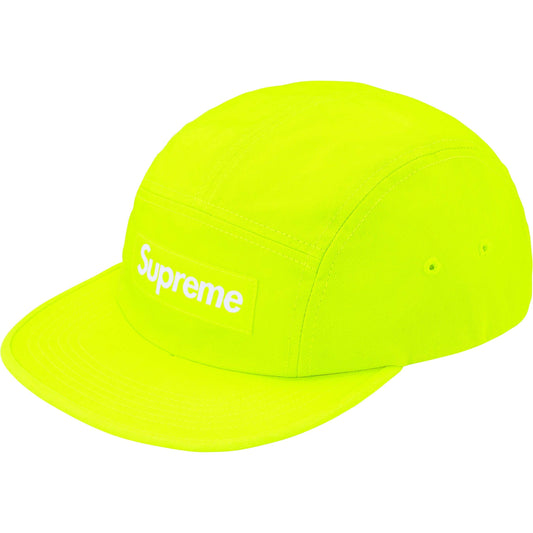 Supreme Washed Chino Twill Camp Cap "Neon Yellow"