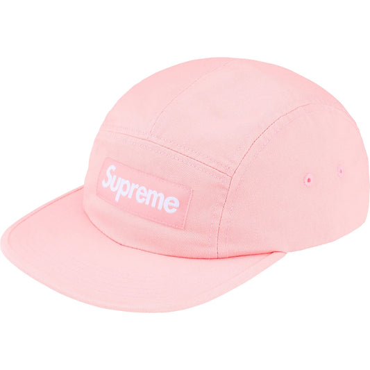 Supreme Washed Chino Twill Camp Cap "Pink"