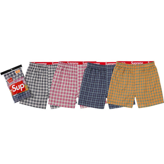 Supreme Hanes Plaid Boxers "Multicolor" (4 Pack)