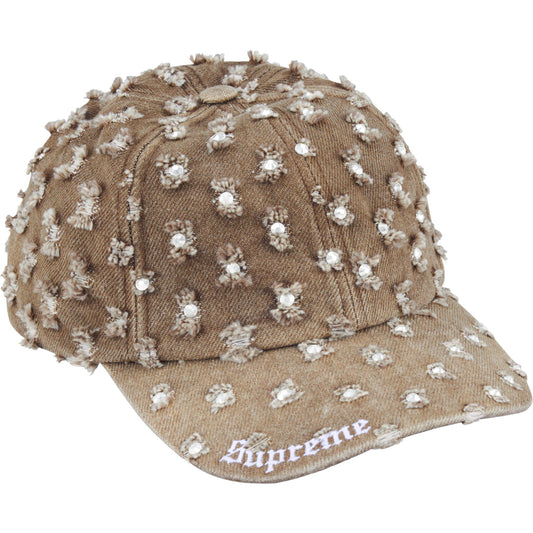 Supreme Hole Punch Rhinestone Denim 6-Panel "Brown"