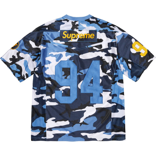 Supreme Nike Football Jersey "Blue Camo"