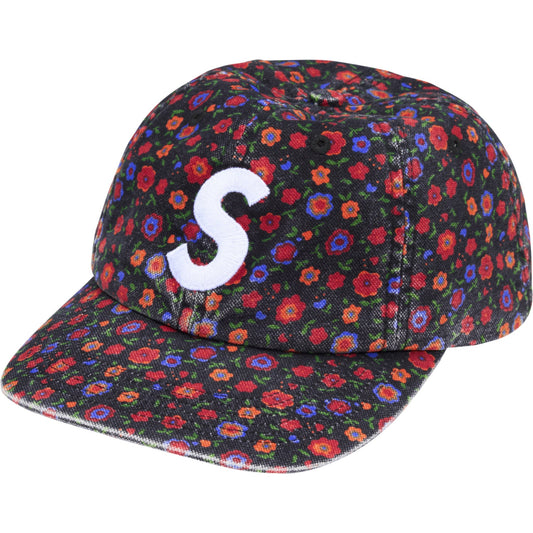 Supreme Washed Canvas S Logo 6-Panel "Floral"