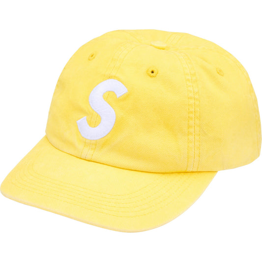 Supreme Washed Canvas S Logo 6-Panel "Yellow"