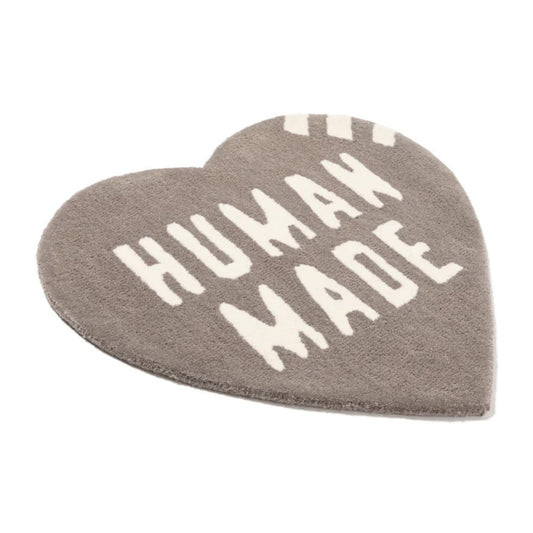 Human Made Heart Rug Medium "Grey"