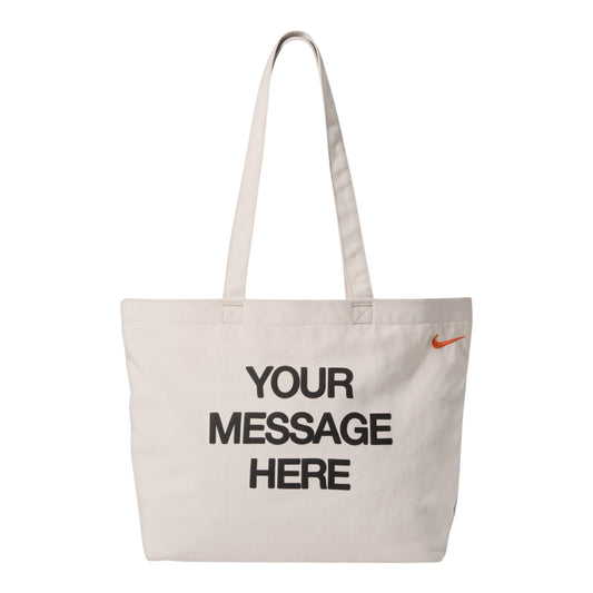 Nike Heritage "Your Message Here" Tote Bag "Oatmeal"