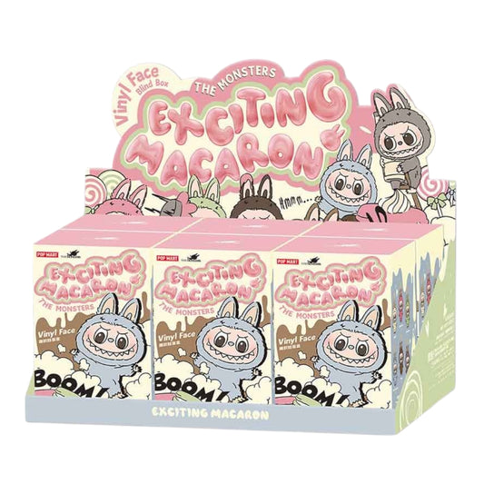 THE MONSTERS Labubu V1 Exciting Macaron Series-Vinyl Face Plush Pendant