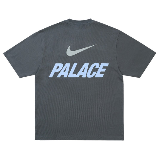 Palace Nike Font Swoosh T-Shirt "Charcoal"