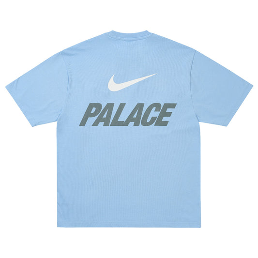 Palace Nike Font Swoosh T-Shirt "Sky Blue"