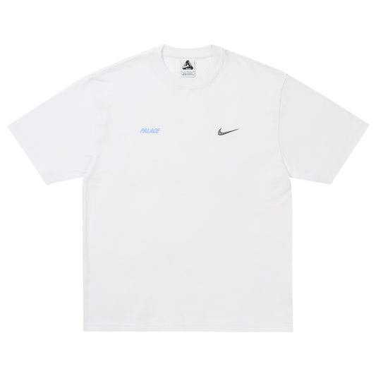 Palace Nike Font Swoosh T-Shirt "White"
