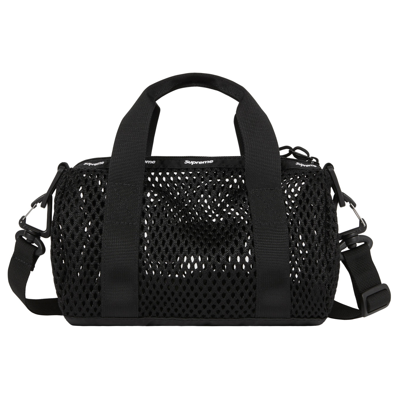 Supreme Mesh Mini Duffle Bag "Black"