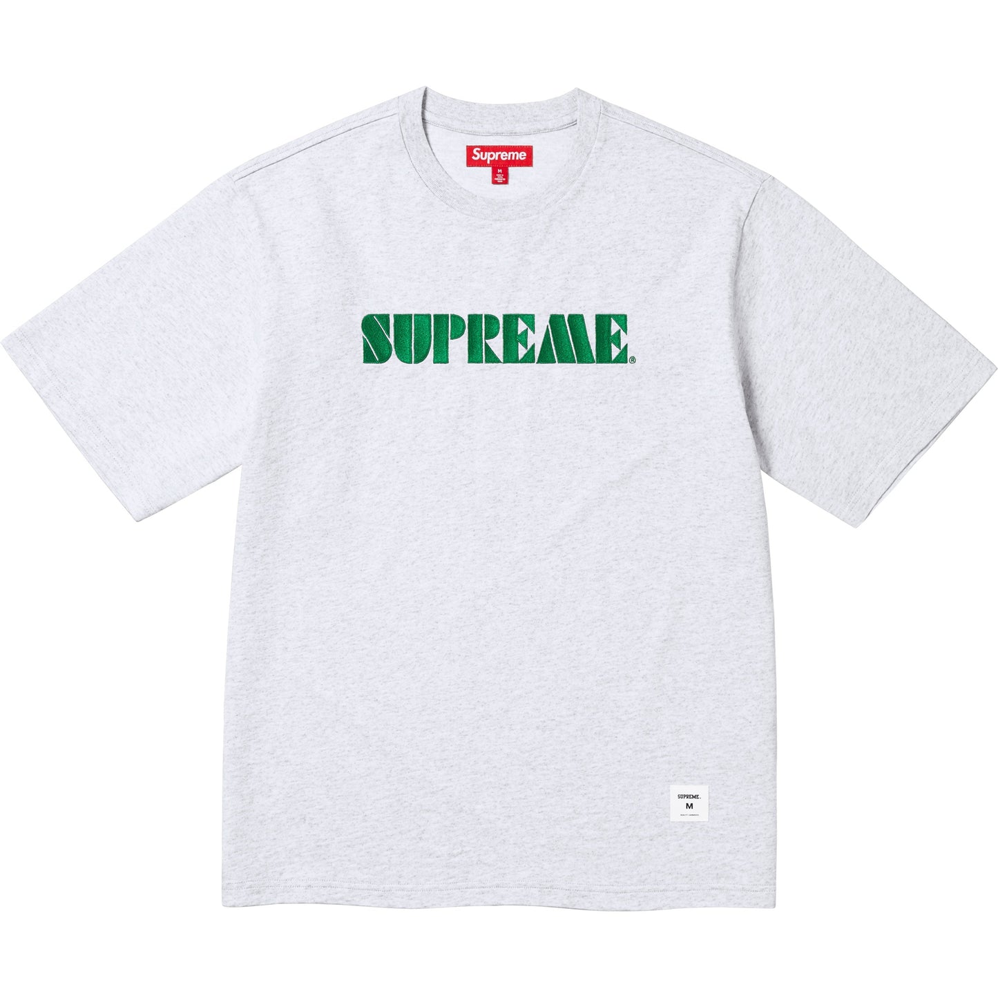 Supreme Stencil Embroidered S/S Top "Ash Grey"
