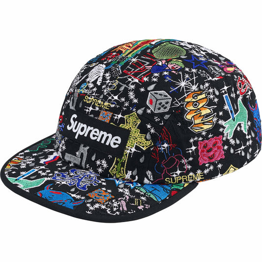 Supreme AOI Embroidered Camp Cap "Black"