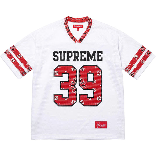 Supreme Bandana Football Jersey "White"